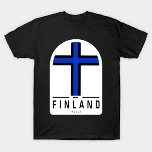 Finland Flag Sticker, For Finland Lovers T-Shirt